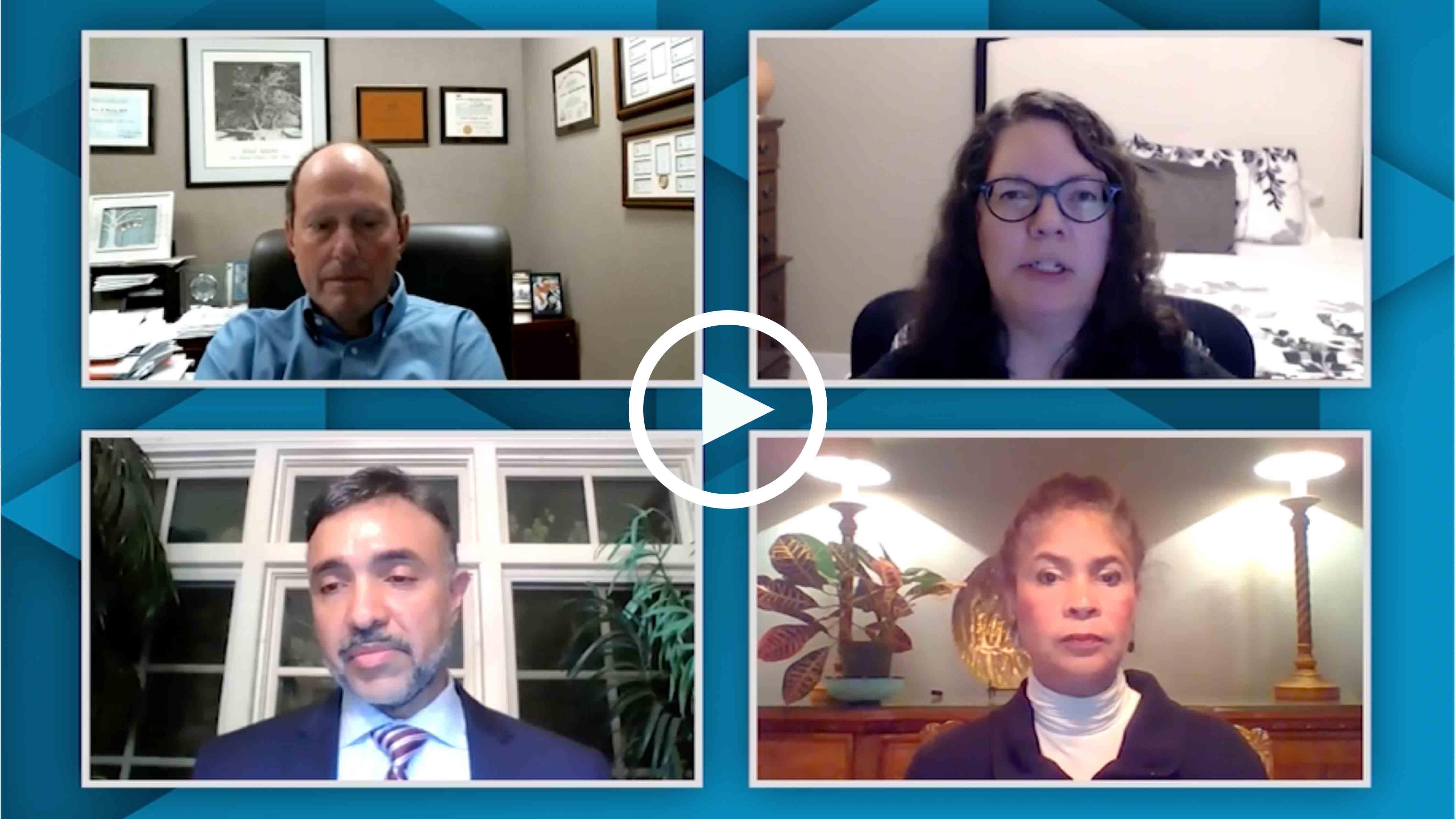 Drs. Ayman Al-Hendy, Eric Surrey, Stacey Missmer, and Linda Bradley discussing informed decision-making and patient goals in endometriosis